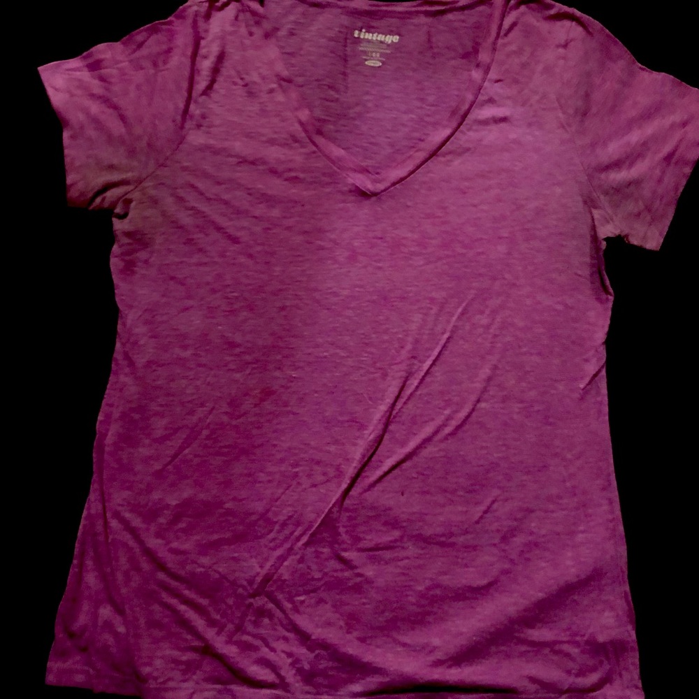Purple v-neck